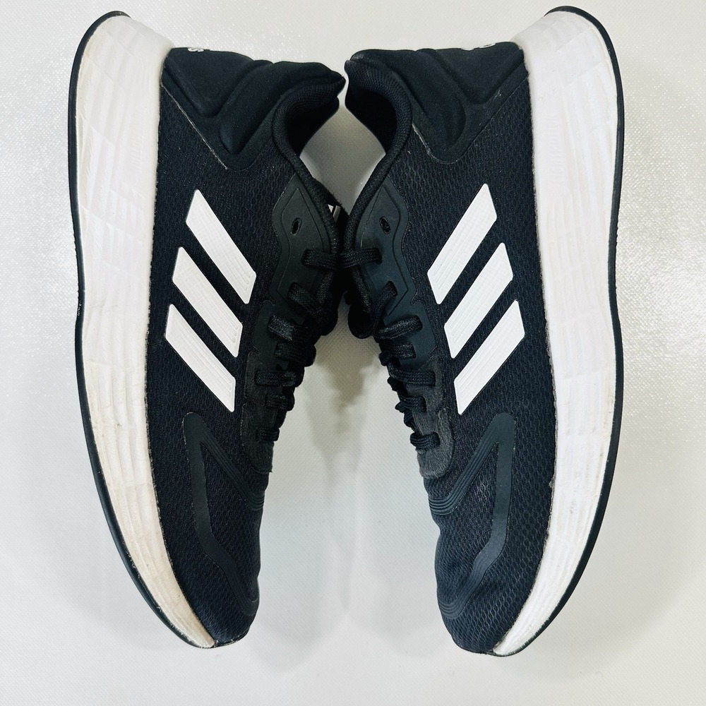 Adidas Boys Size 6 Shoes Black / White - Picture 6 of 9